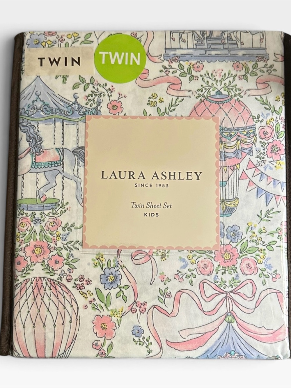 Laura Ashley Kids Twin Sheet Set in Pastel Floral Print
